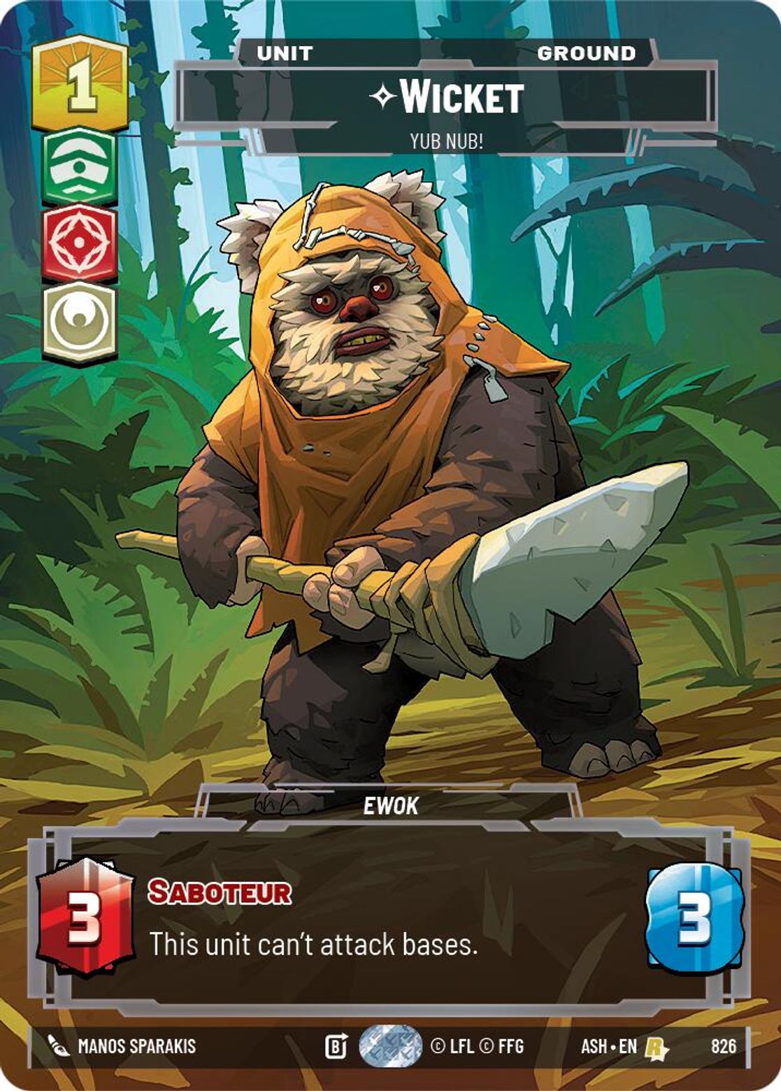 Wicket — Yub Nub! #826/264 from Ashes of the Empire