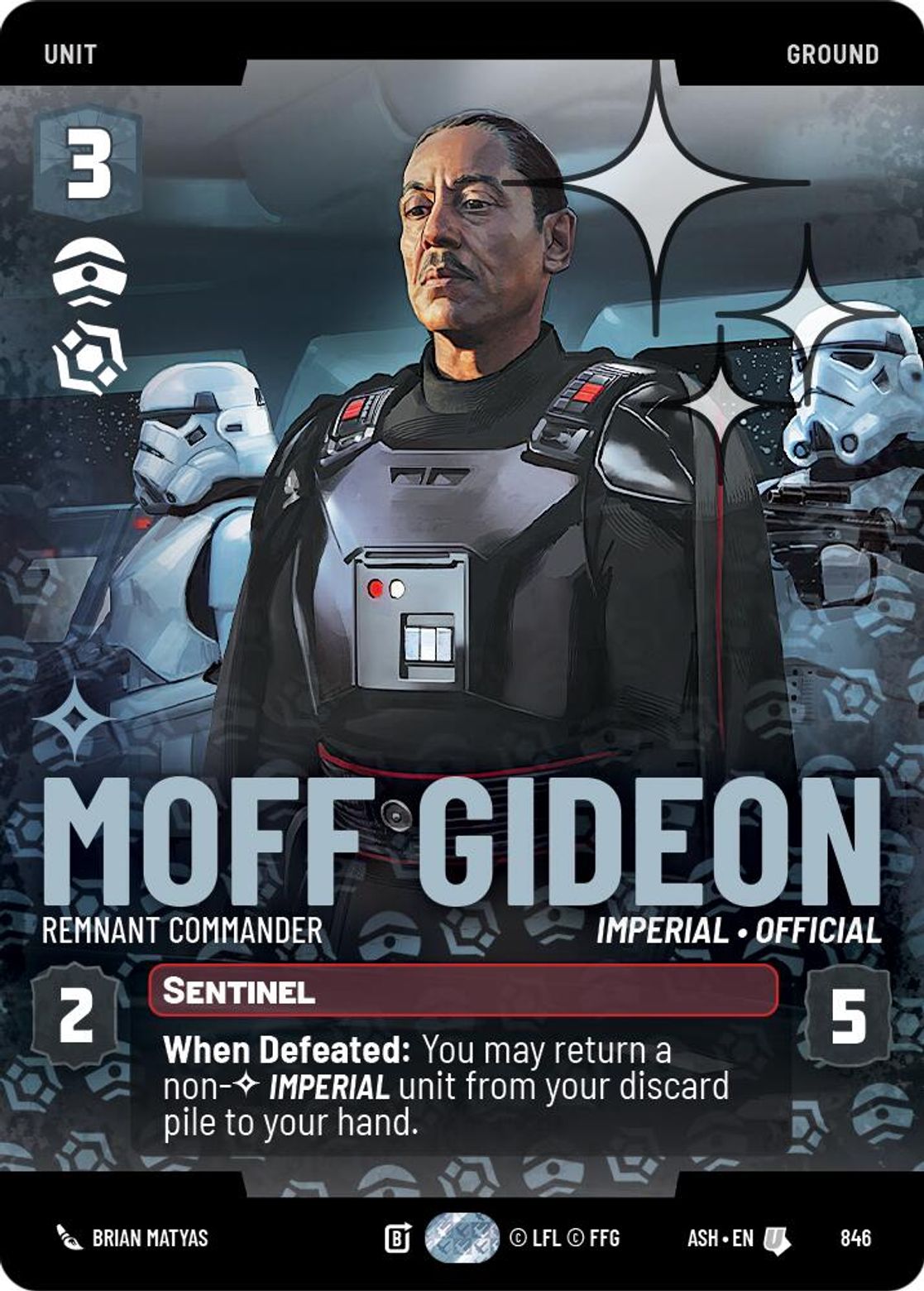 Moff Gideon — Remnant Commander #846/264 from Ashes of the Empire