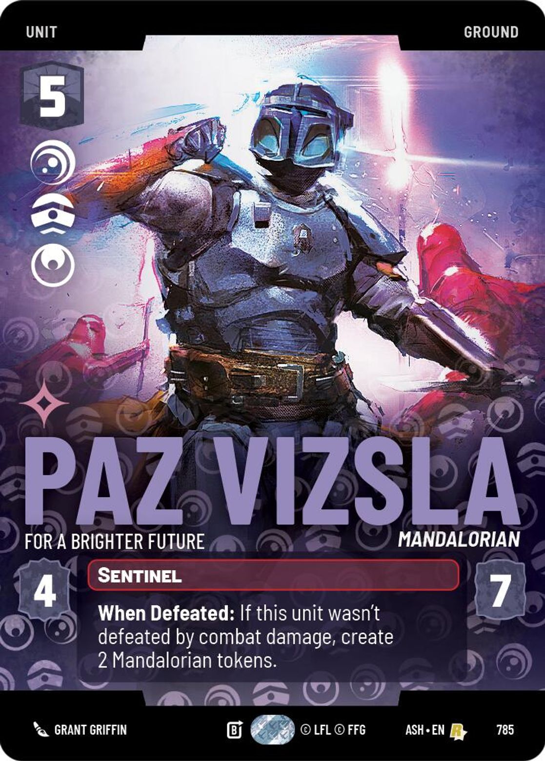 Paz Vizsla — For a Brighter Future #785/264 from Ashes of the Empire