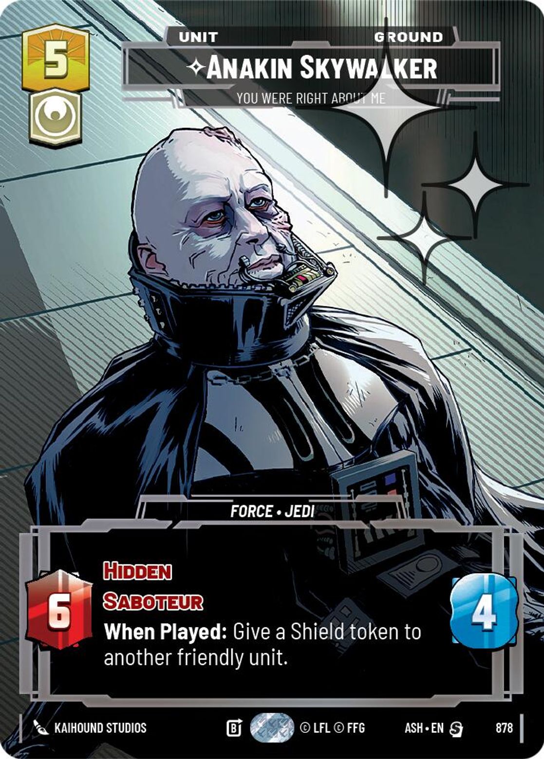 Anakin Skywalker — You Were Right About Me #878/264 from Ashes of the Empire