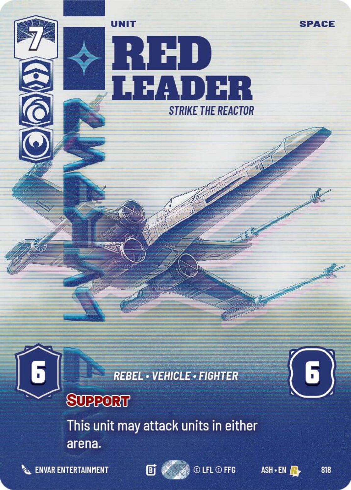 Red Leader — Strike the Reactor #818/264 from Ashes of the Empire