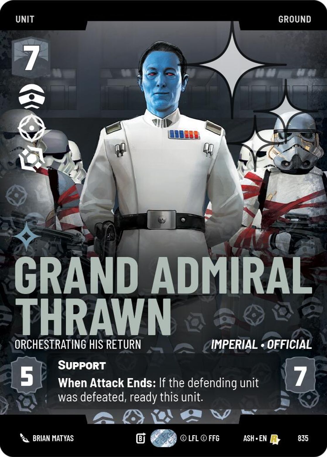 Grand Admiral Thrawn — Orchestrating His Return #835/264 from Ashes of the Empire