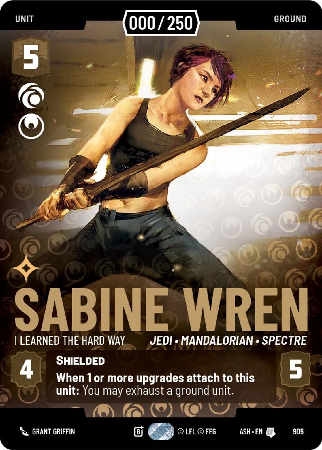 Sabine Wren — I Learned the Hard Way #905/264 from Ashes of the Empire