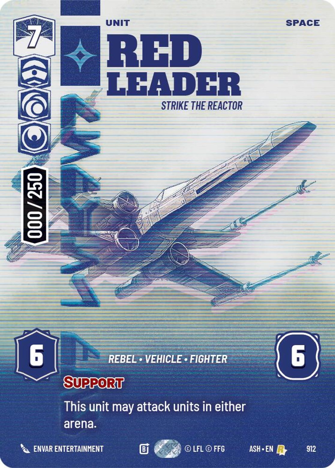 Red Leader — Strike the Reactor #912/264 from Ashes of the Empire
