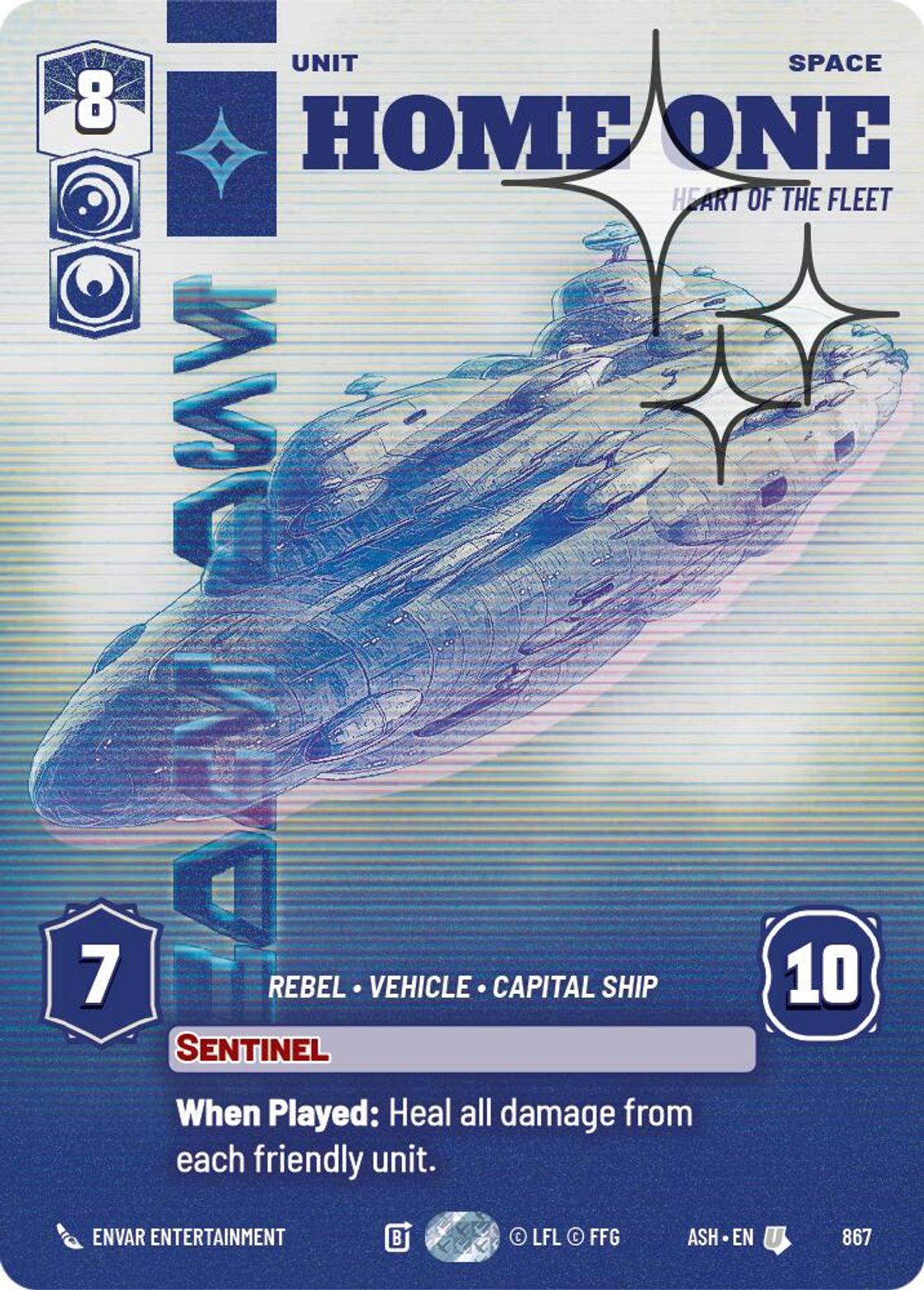 Home One — Heart of the Fleet #867/264 from Ashes of the Empire
