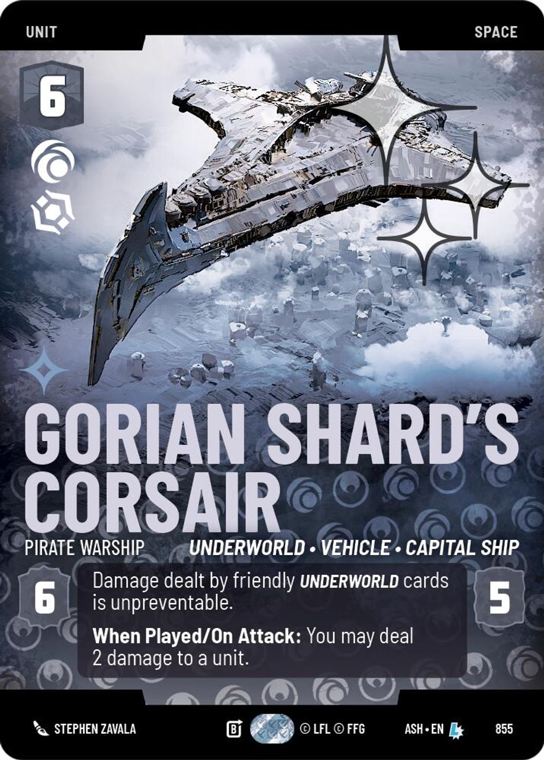 Gorian Shard's Corsair — Pirate Warship #855/264 from Ashes of the Empire