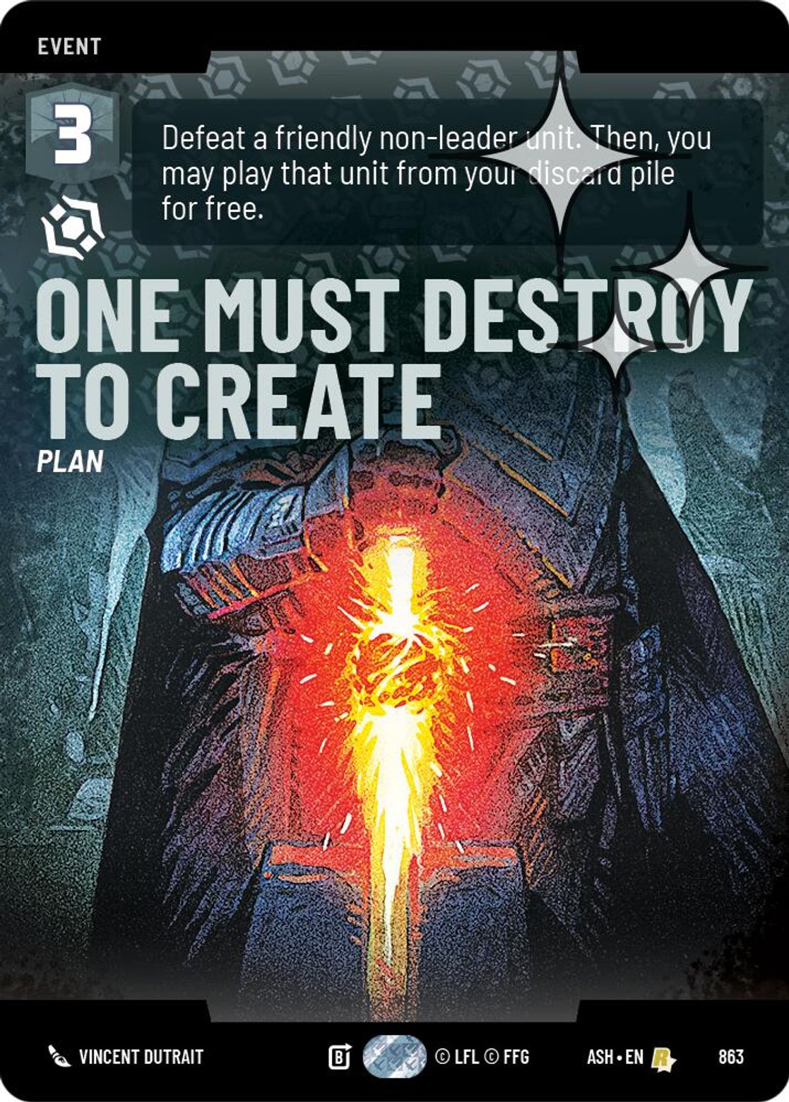 One Must Destroy to Create #863/264 from Ashes of the Empire
