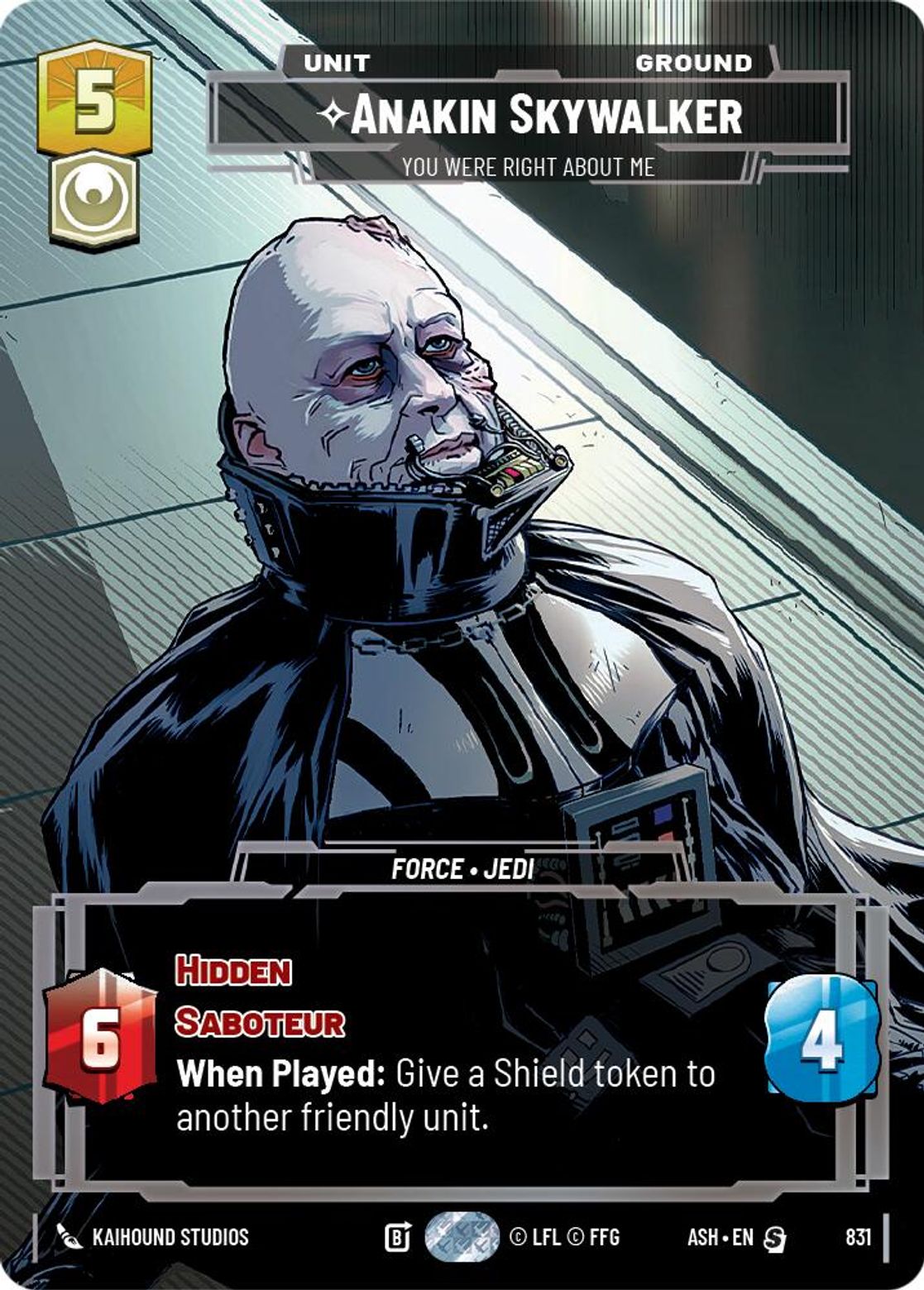 Anakin Skywalker — You Were Right About Me #831/264 from Ashes of the Empire