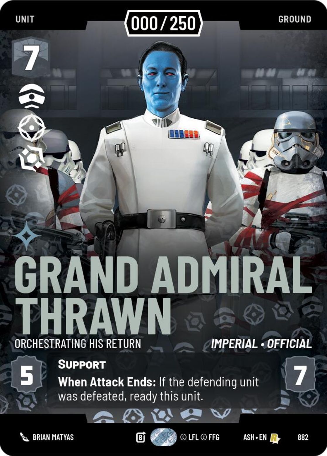 Grand Admiral Thrawn — Orchestrating His Return #882/264 from Ashes of the Empire