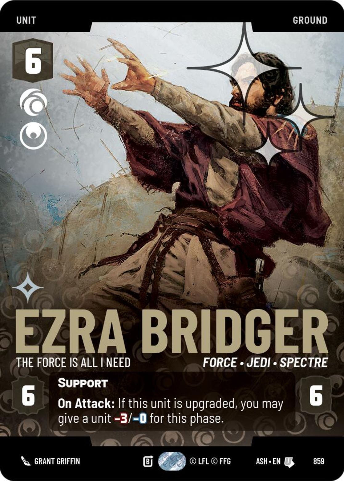 Ezra Bridger — The Force is All I Need #859/264 from Ashes of the Empire