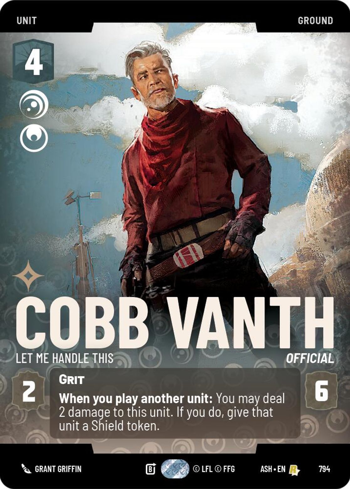 Cobb Vanth — Let Me Handle This #794/264 from Ashes of the Empire