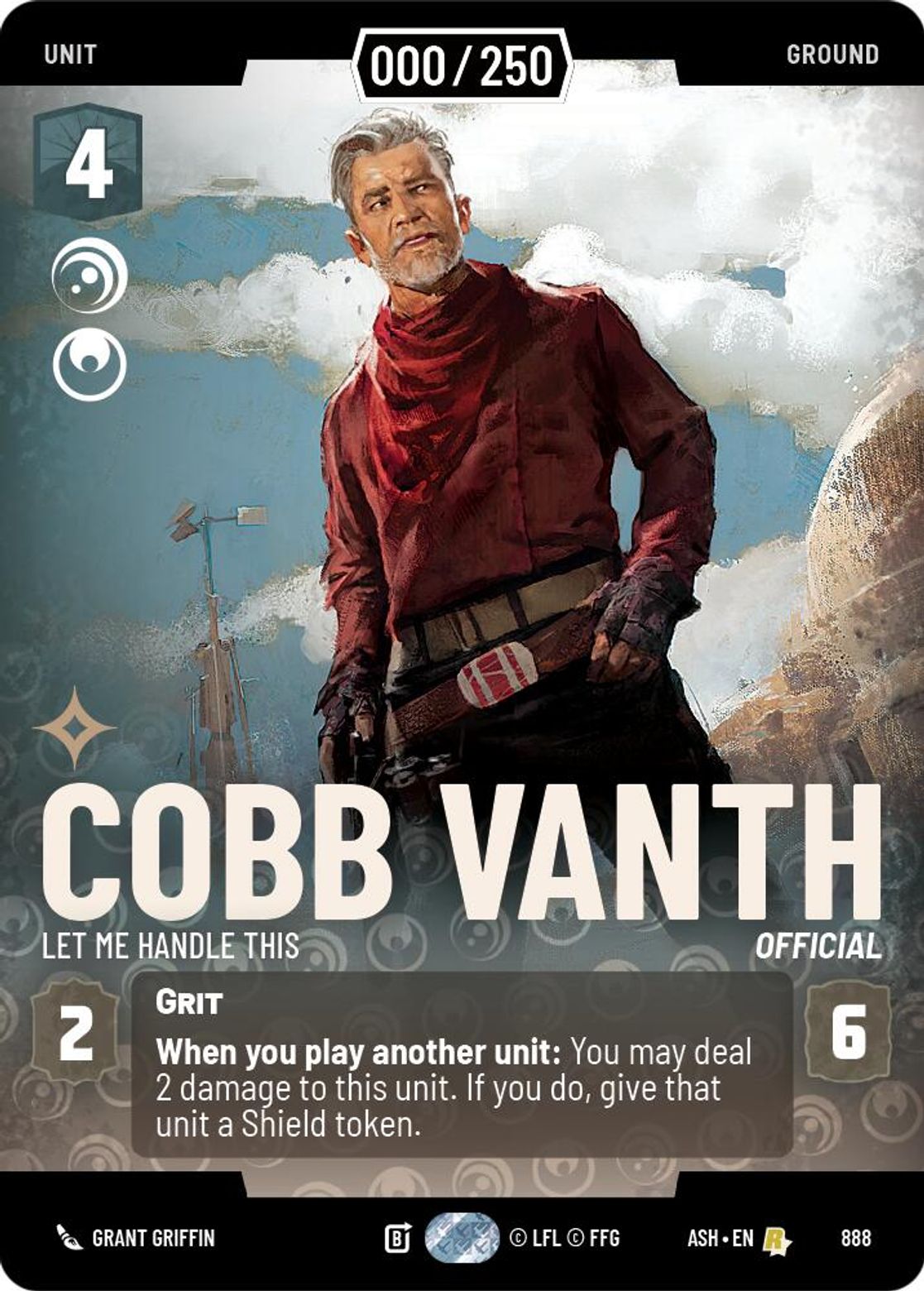 Cobb Vanth — Let Me Handle This #888/264 from Ashes of the Empire