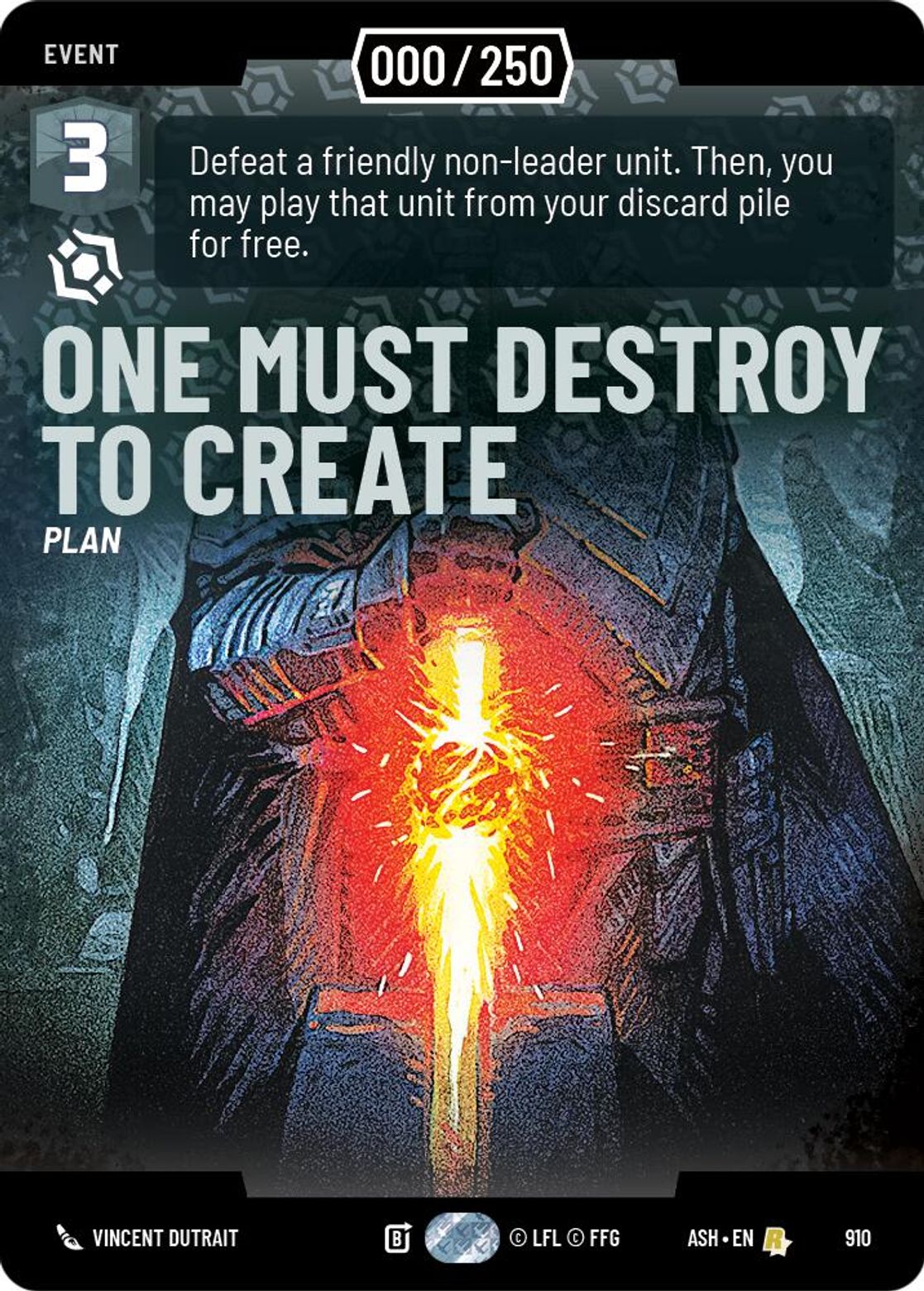 One Must Destroy to Create #910/264 from Ashes of the Empire