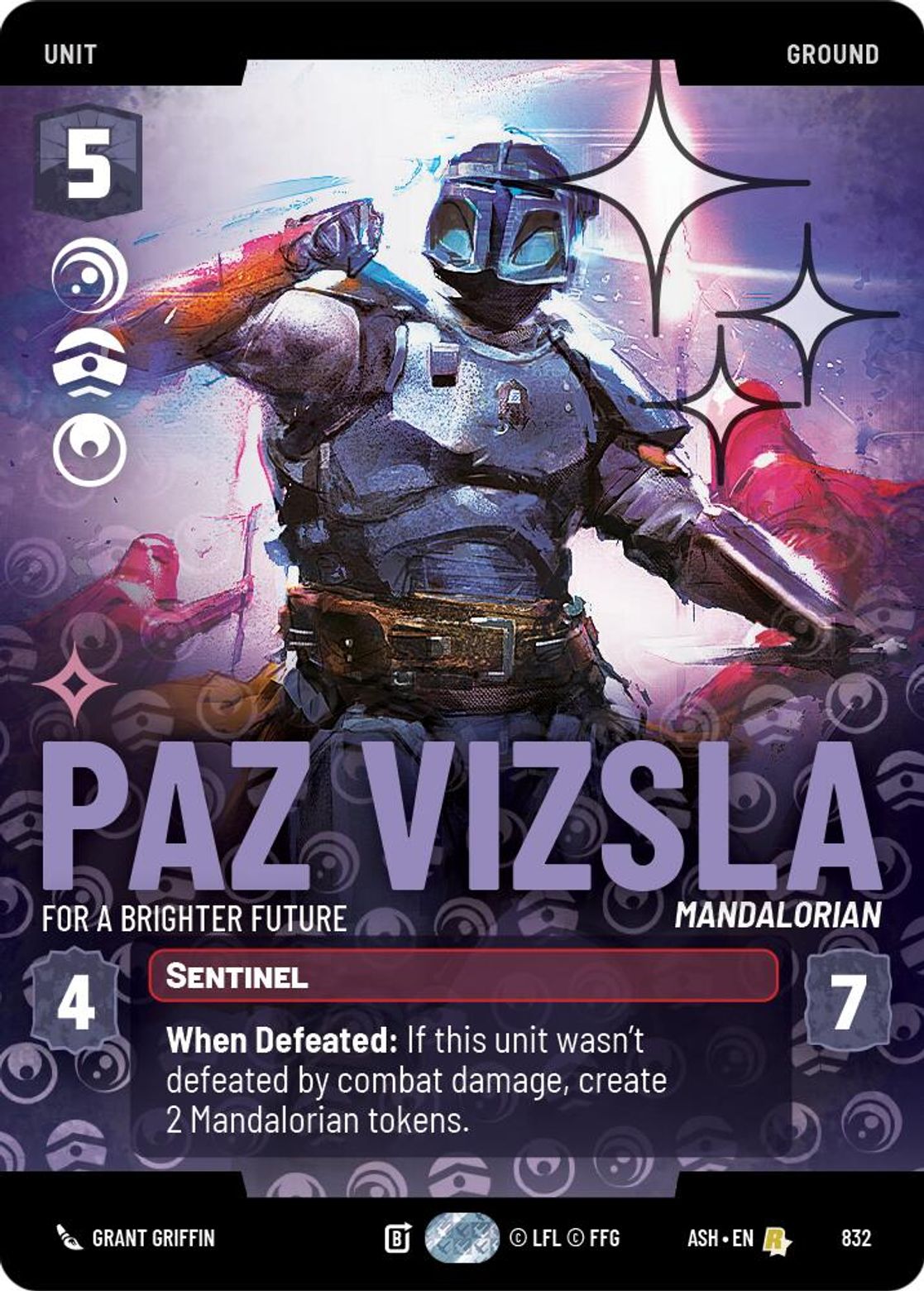 Paz Vizsla — For a Brighter Future #832/264 from Ashes of the Empire