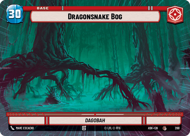 Dragonsnake Bog — Dagobah #288/264 from Ashes of the Empire