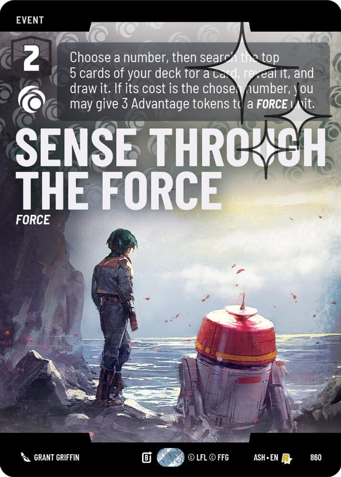 Sense Through the Force #860/264 from Ashes of the Empire