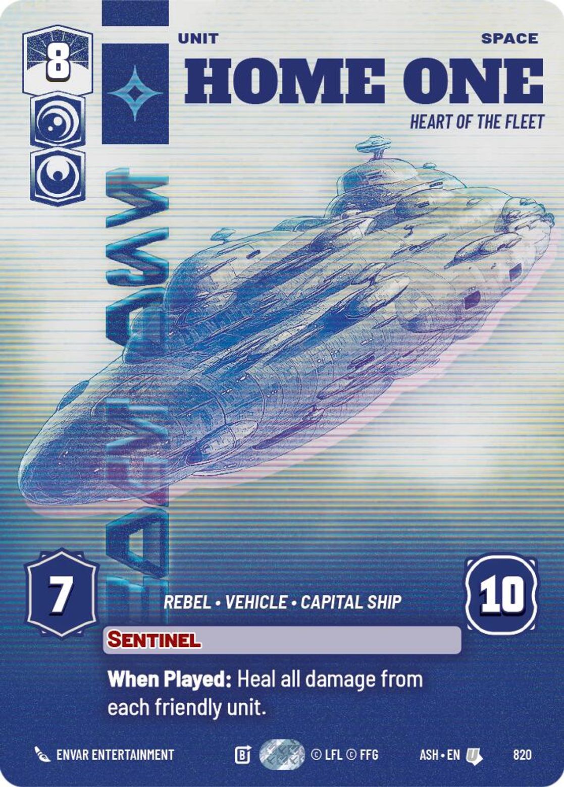 Home One — Heart of the Fleet #820/264 from Ashes of the Empire