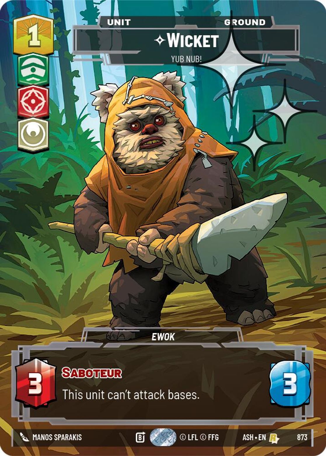 Wicket — Yub Nub! #873/264 from Ashes of the Empire