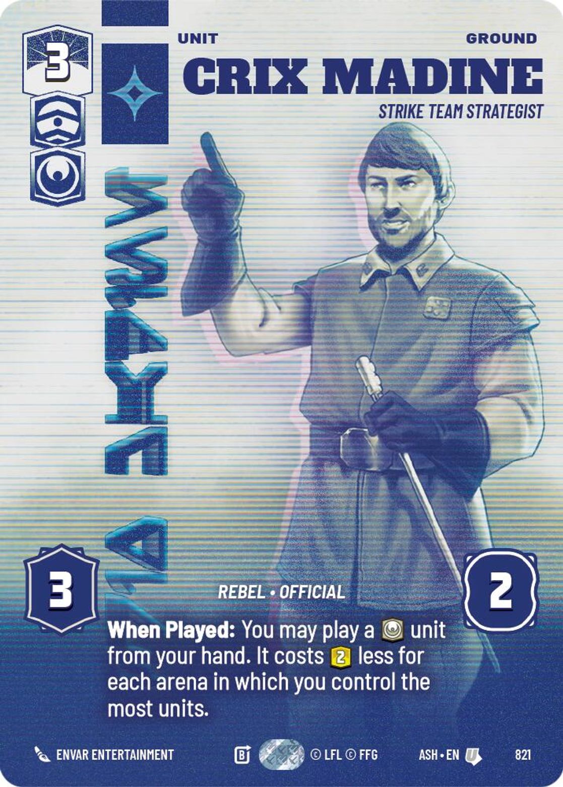 Crix Madine — Strike Team Strategist #821/264 from Ashes of the Empire