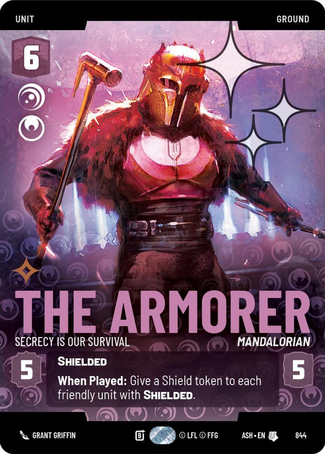 The Armorer — Secrecy is Our Survival #844/264 from Ashes of the Empire