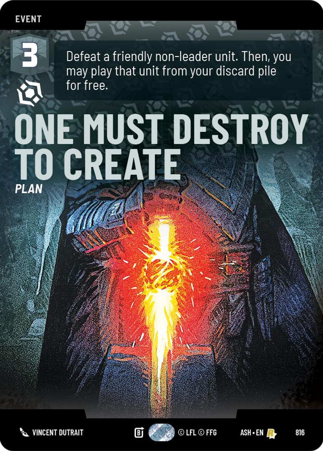 One Must Destroy to Create #816/264 from Ashes of the Empire