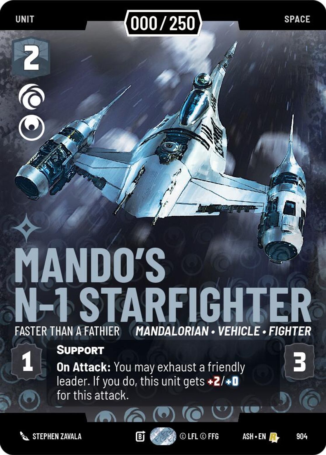 Mando's N-1 Starfighter — Faster than a Fathier #904/264 from Ashes of the Empire