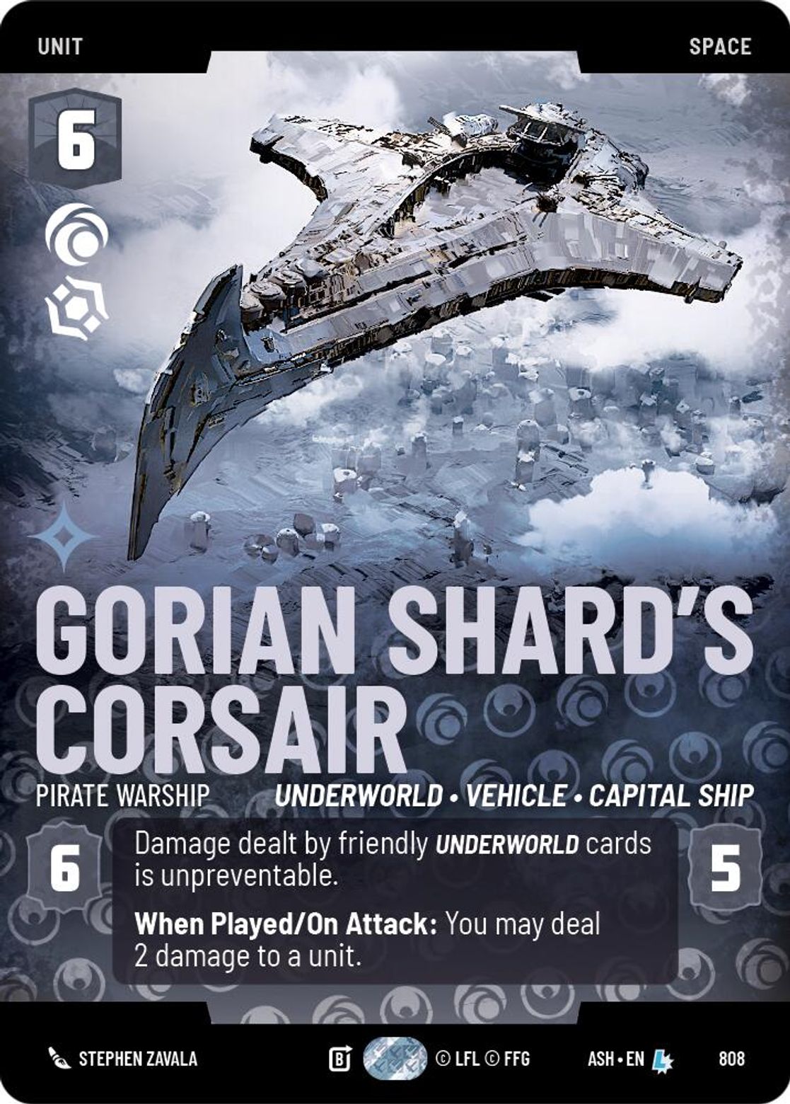 Gorian Shard's Corsair — Pirate Warship #808/264 from Ashes of the Empire