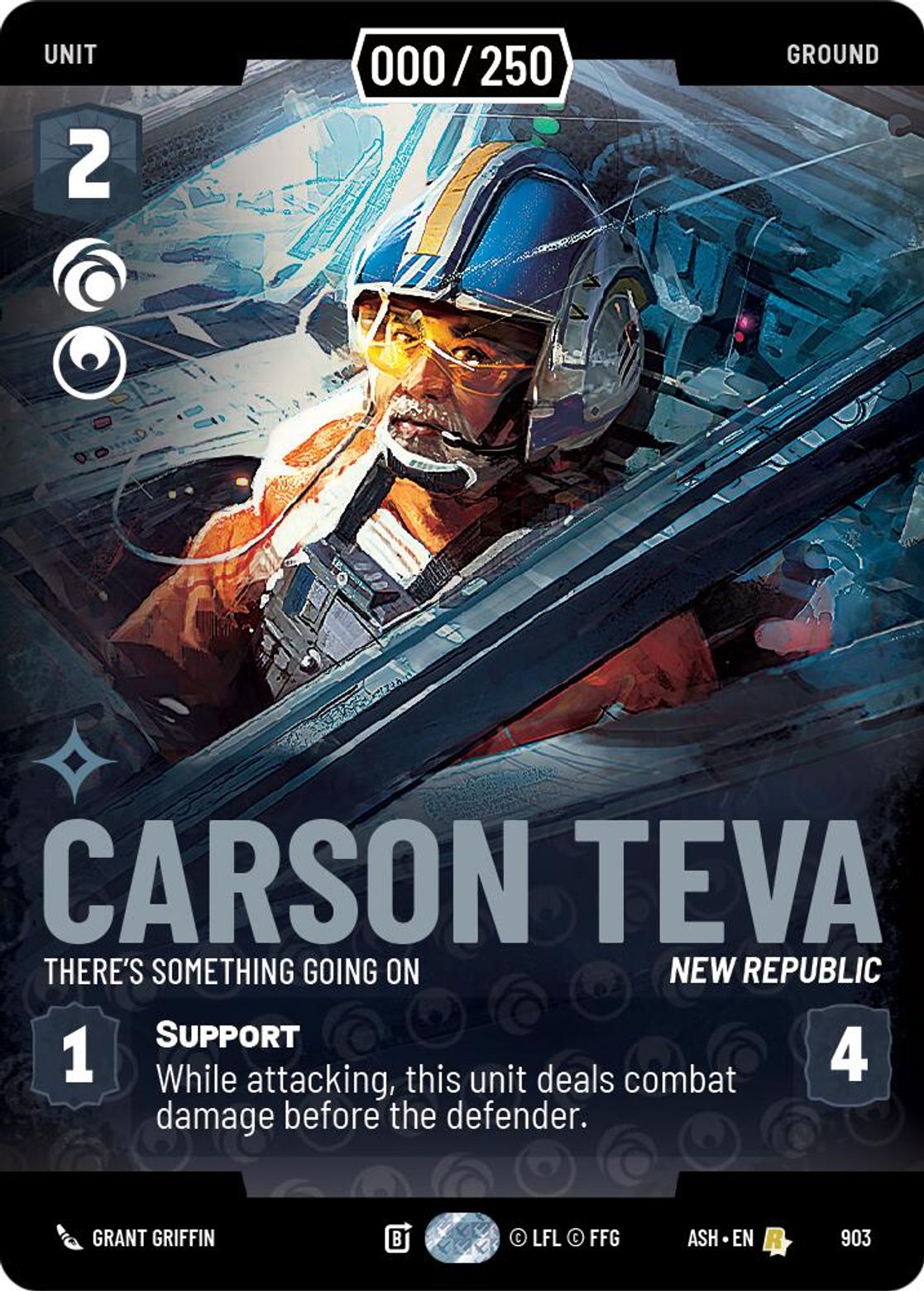 Carson Teva — There's Something Going On #903/264 from Ashes of the Empire