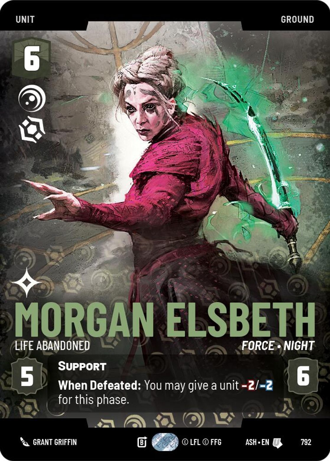 Morgan Elsbeth — Life Abandoned #792/264 from Ashes of the Empire