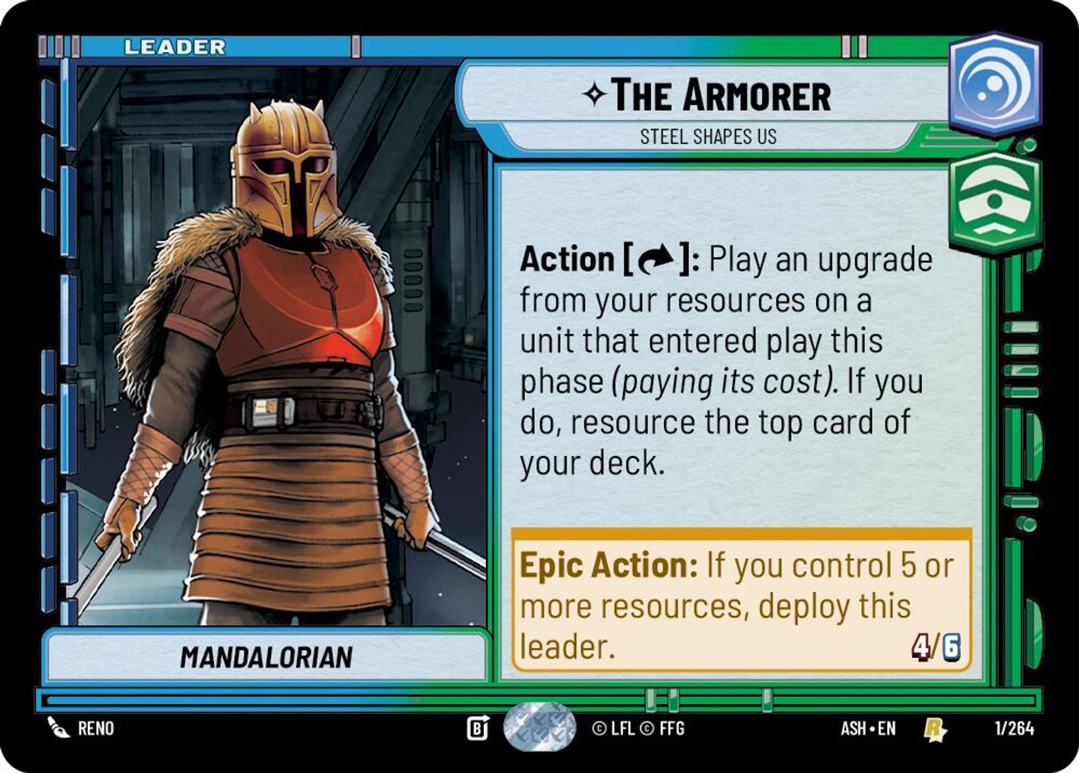 The Armorer — Steel Shapes Us #001/264 from Ashes of the Empire