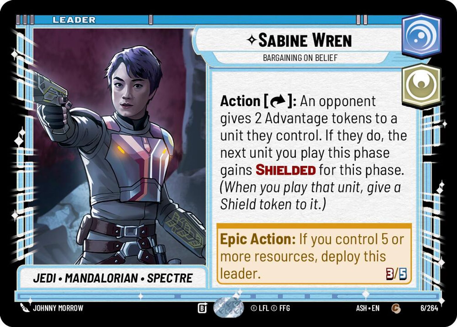 Sabine Wren — Bargaining on Belief #006/264 from Ashes of the Empire