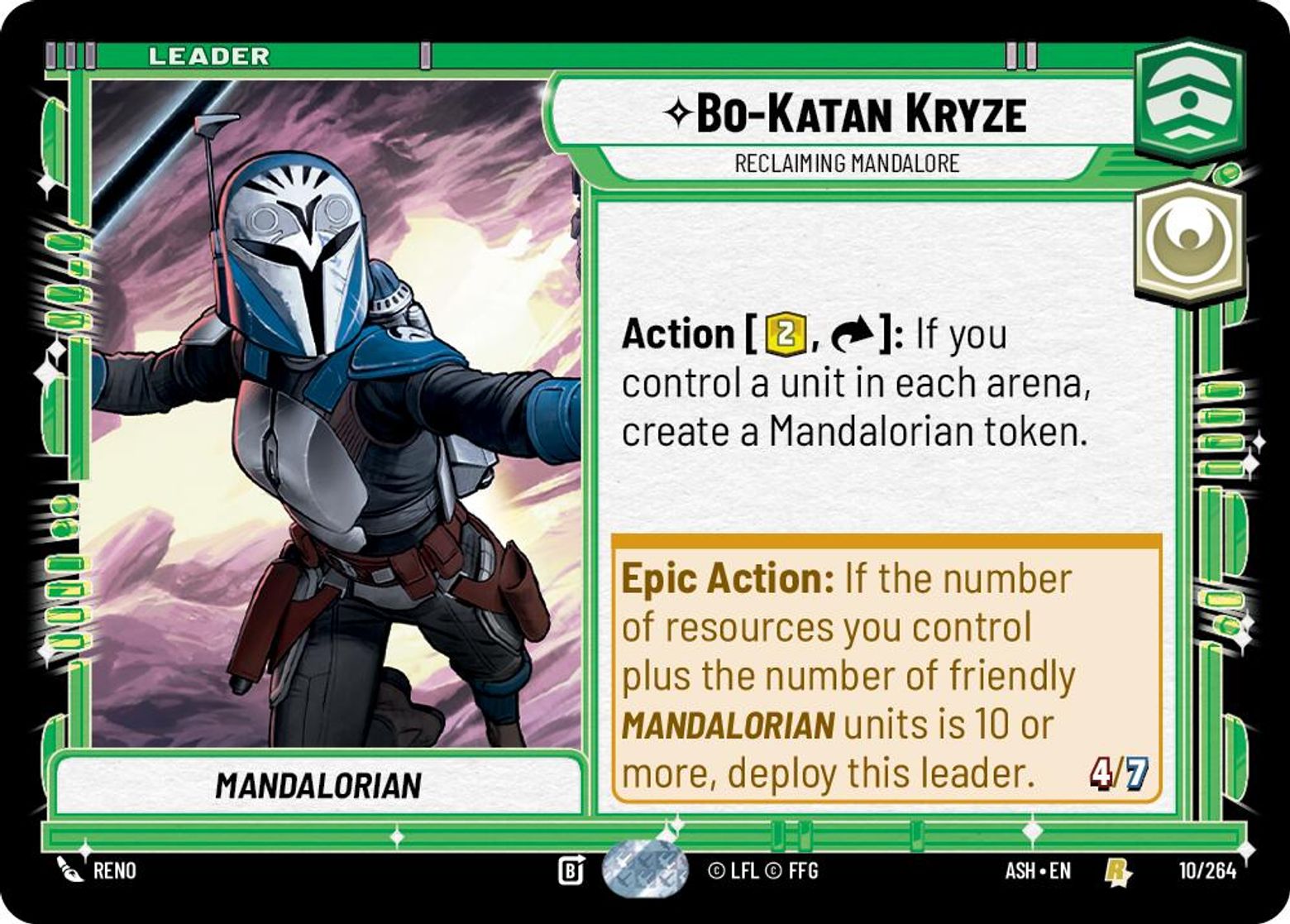 Bo-Katan Kryze — Reclaiming Mandalore #010/264 from Ashes of the Empire
