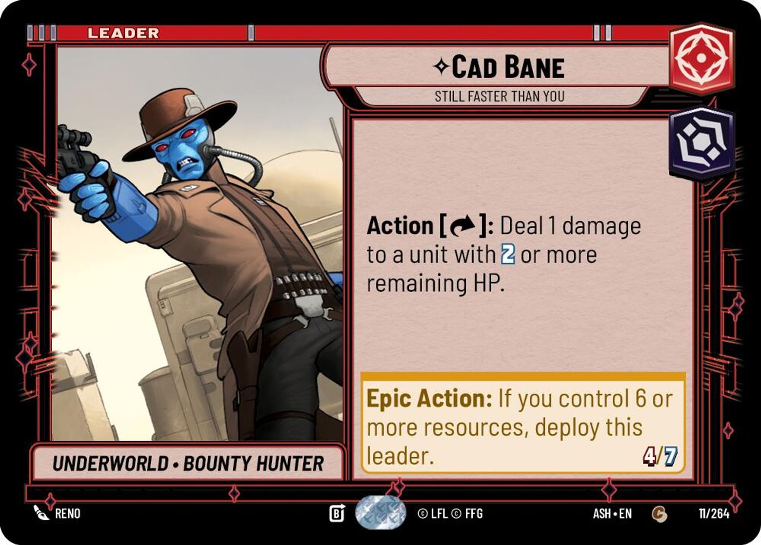 Cad Bane — Still Faster Than You #011/264 from Ashes of the Empire