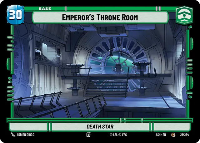 Emperor's Throne Room — Death Star #021/264 from Ashes of the Empire