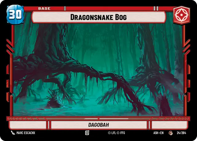 Dragonsnake Bog — Dagobah #024/264 from Ashes of the Empire