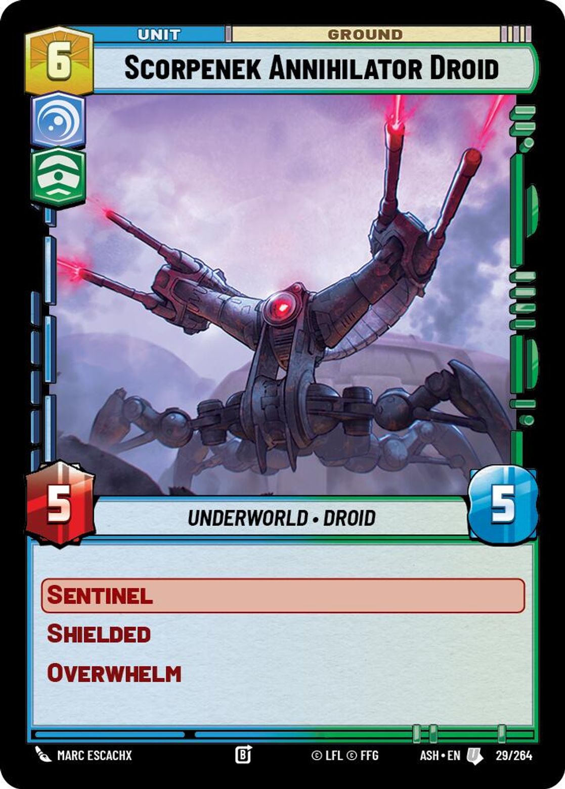Scorpenek Annihilator Droid #029/264 from Ashes of the Empire