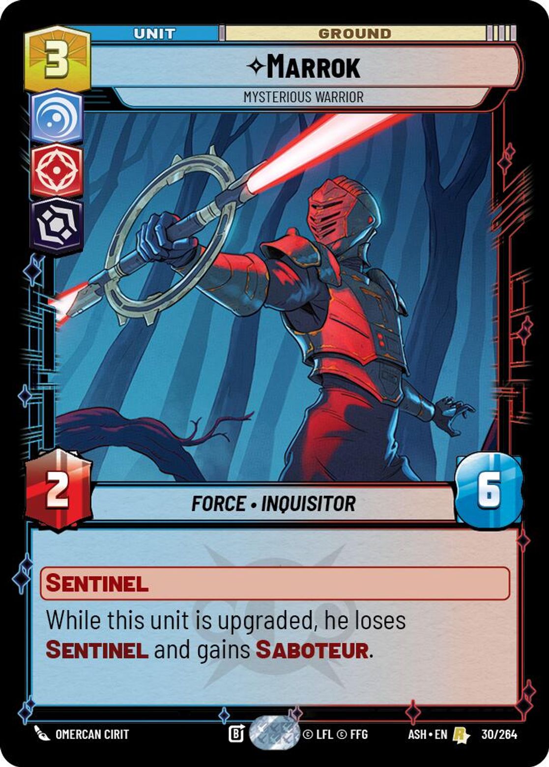 Marrok — Mysterious Warrior #030/264 from Ashes of the Empire