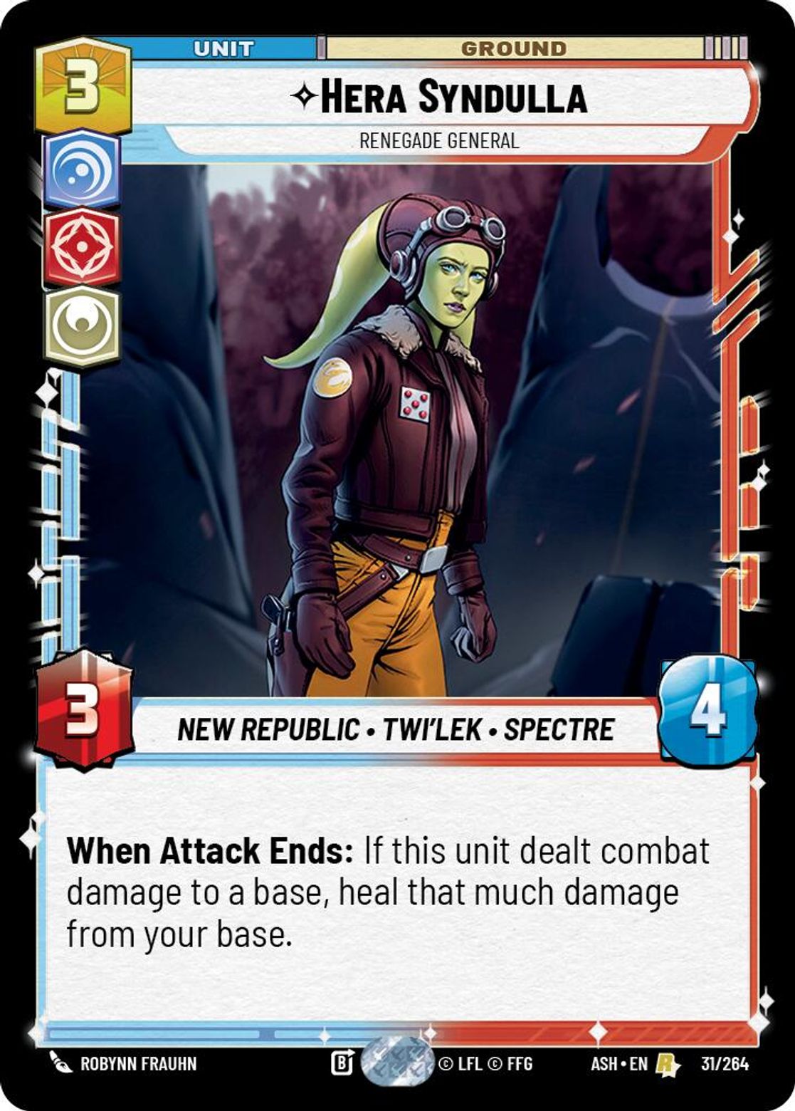Hera Syndulla — Renegade General #031/264 from Ashes of the Empire