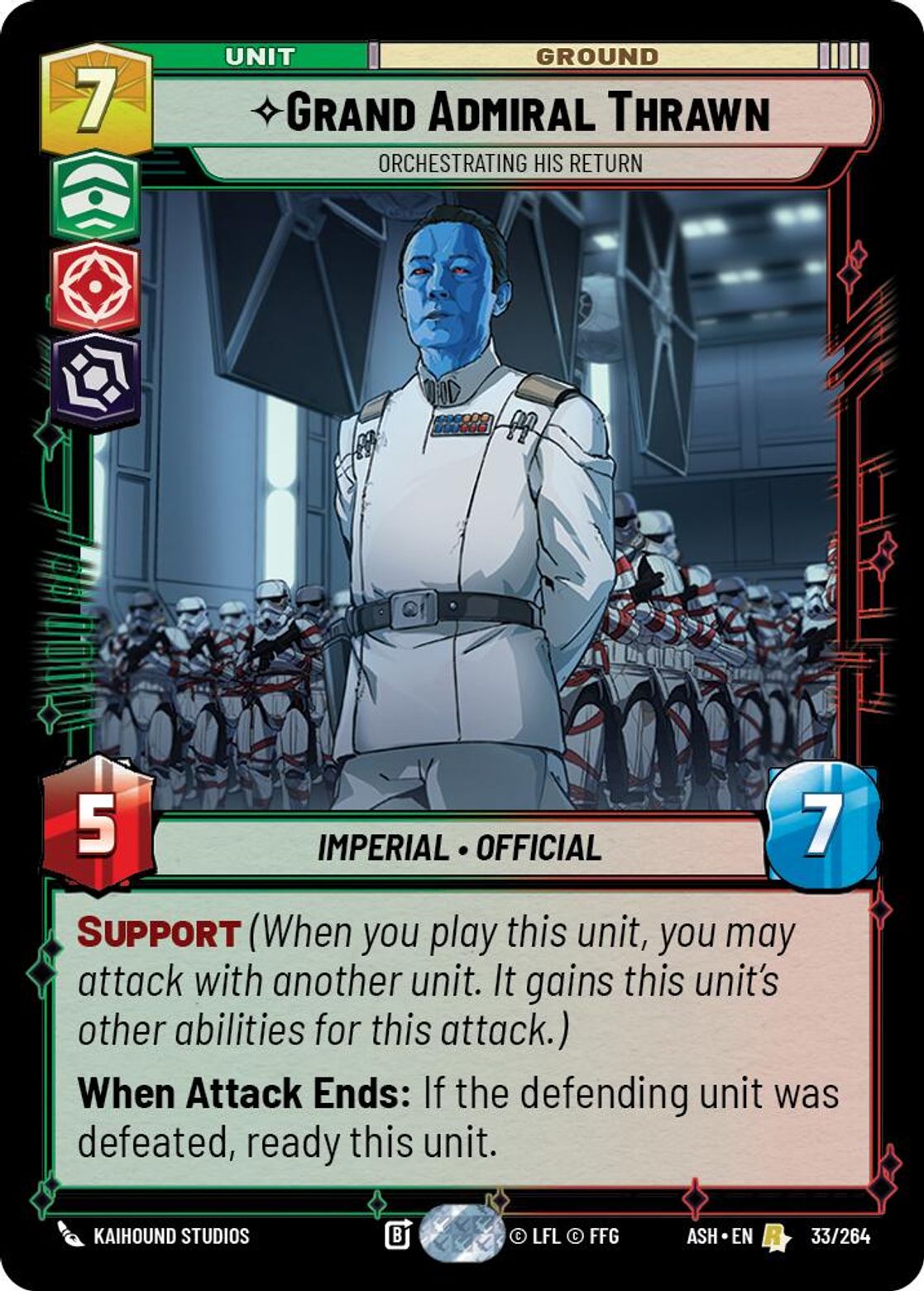 Grand Admiral Thrawn — Orchestrating His Return #033/264 from Ashes of the Empire