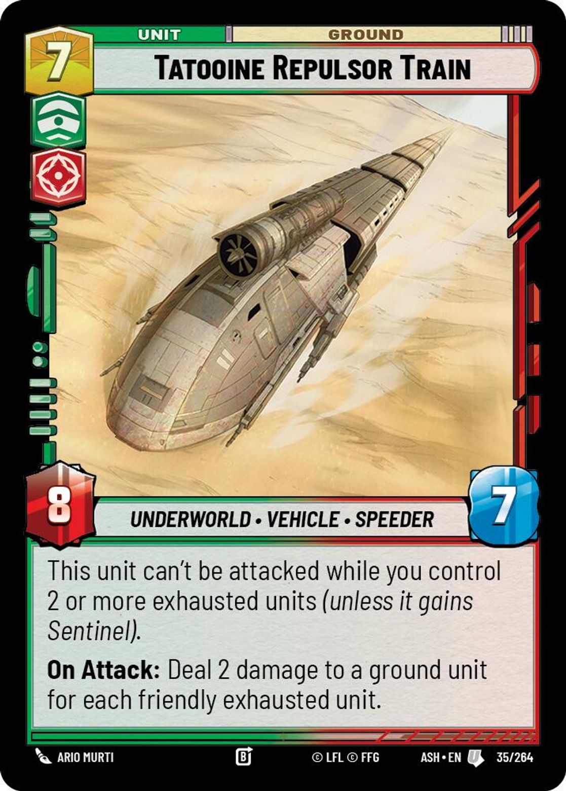 Tatooine Repulsor Train #035/264 from Ashes of the Empire