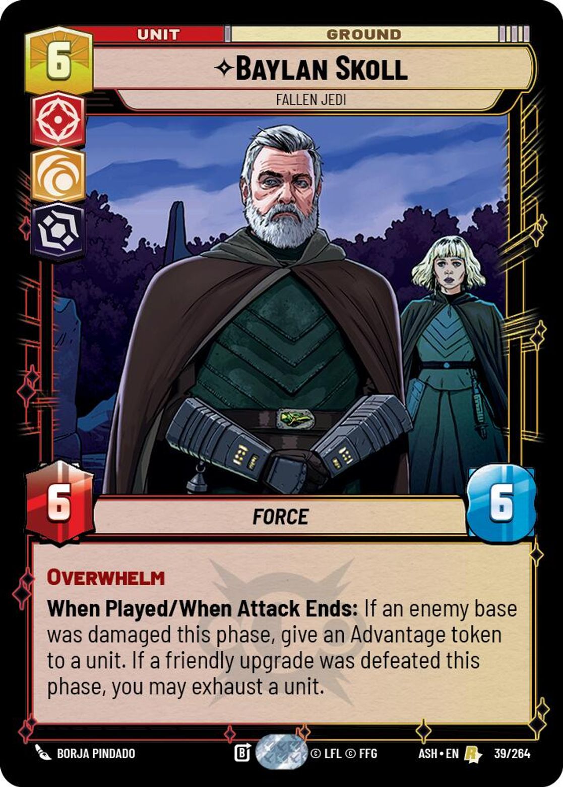 Baylan Skoll — Fallen Jedi #039/264 from Ashes of the Empire