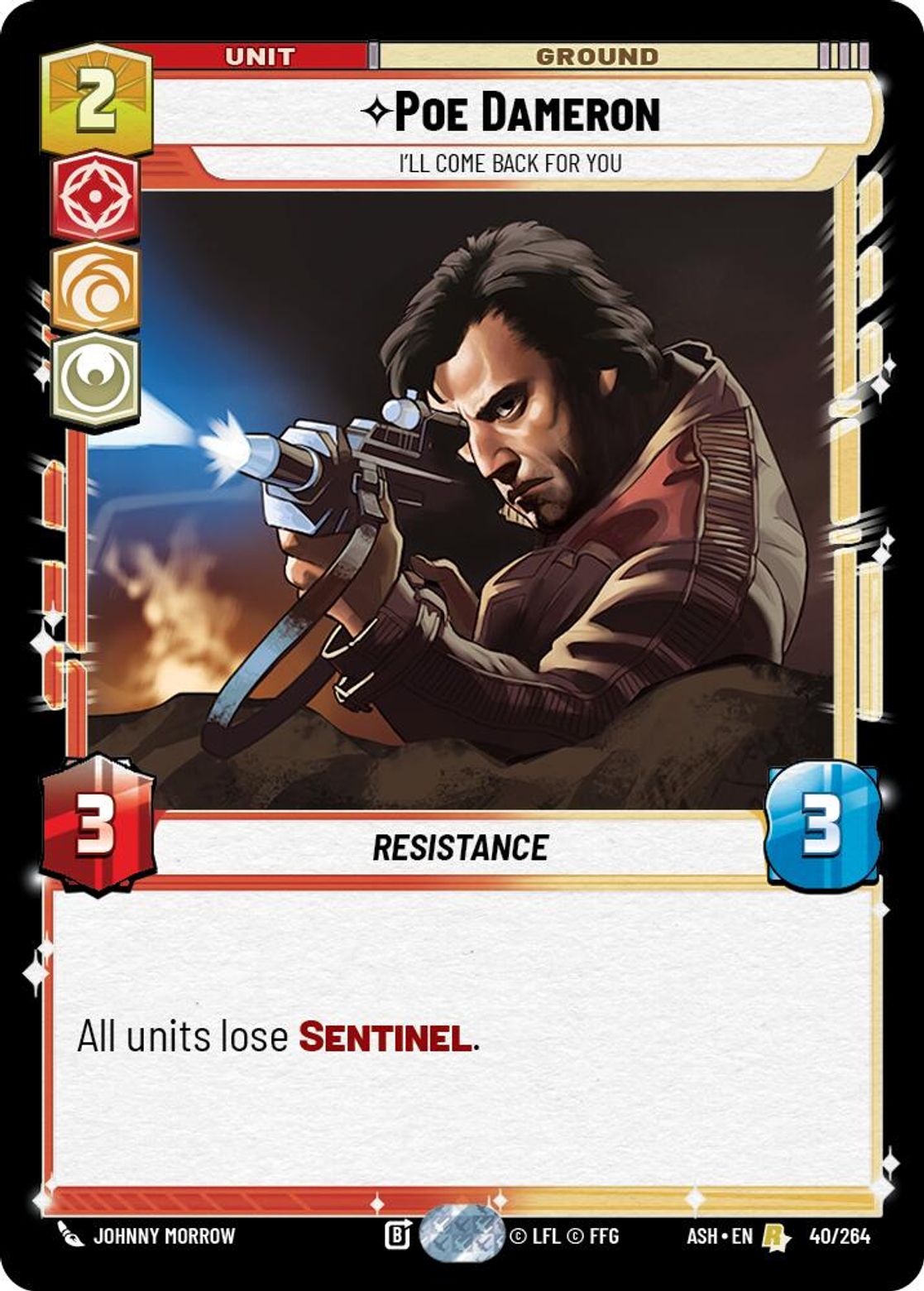 Poe Dameron — I'll Come Back For You #040/264 from Ashes of the Empire