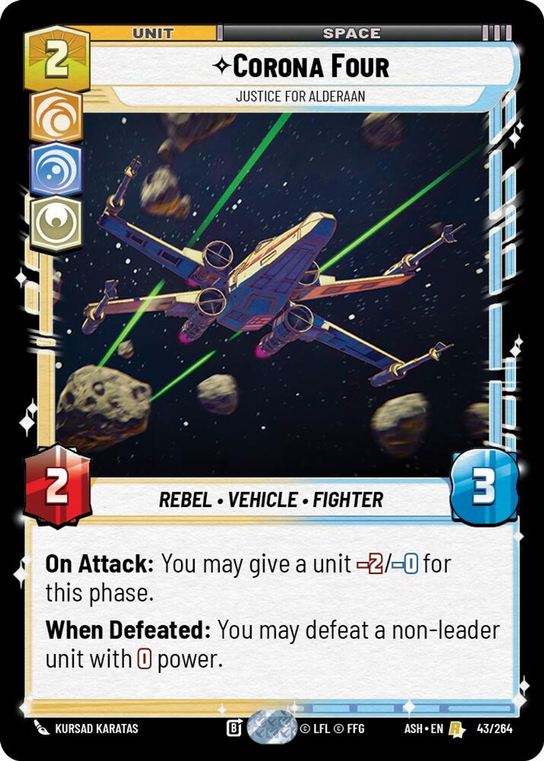 Corona Four — Justice for Alderaan #043/264 from Ashes of the Empire