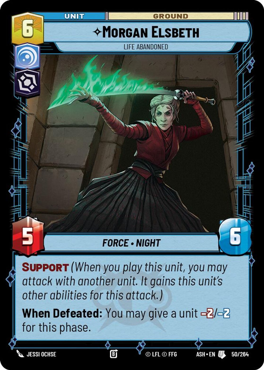 Morgan Elsbeth — Life Abandoned #050/264 from Ashes of the Empire
