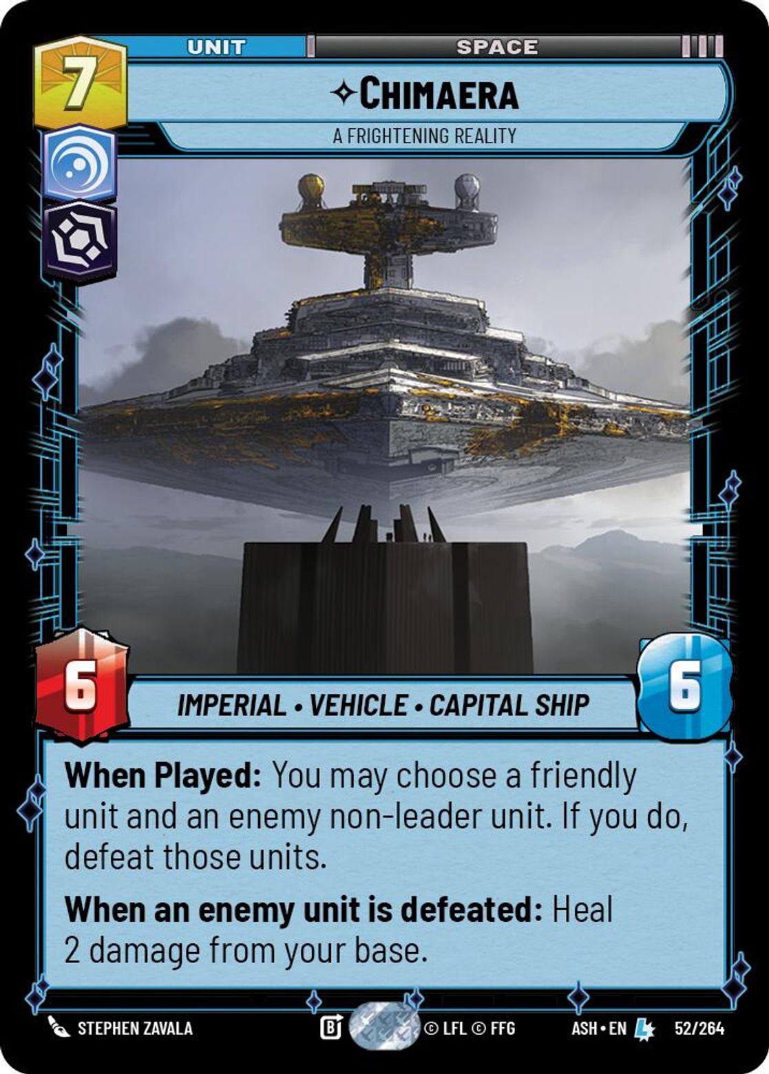 Chimaera — A Frightening Reality #052/264 from Ashes of the Empire