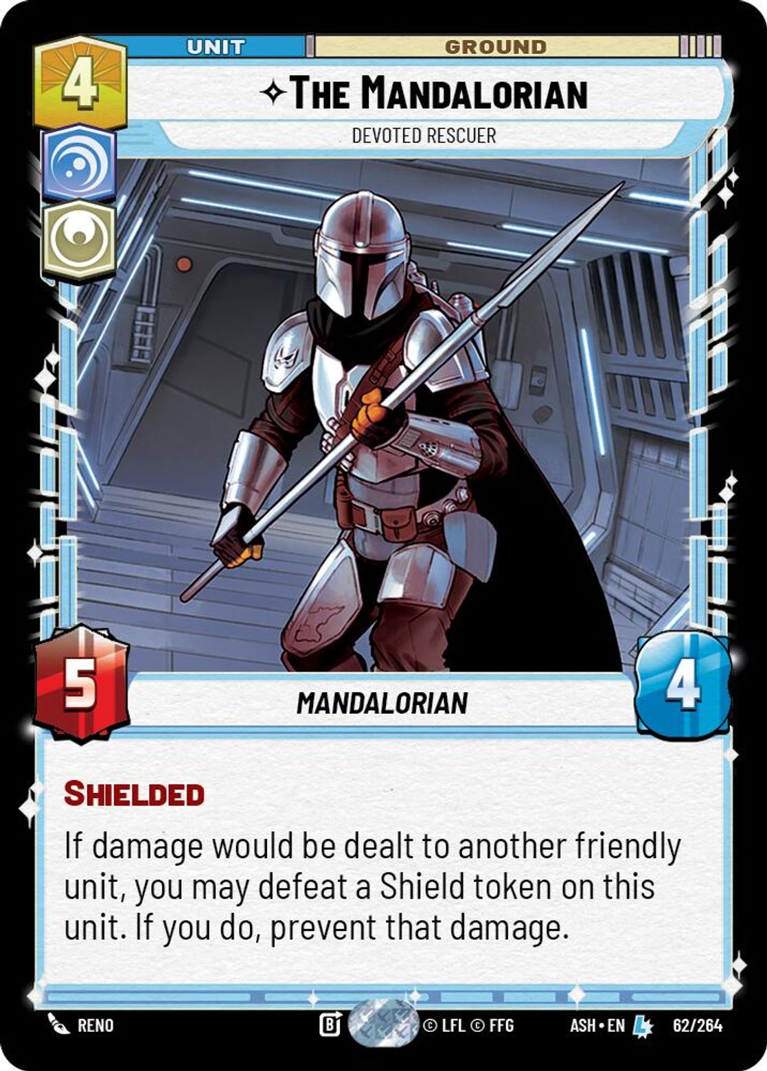 The Mandalorian — Devoted Rescuer #062/264 from Ashes of the Empire