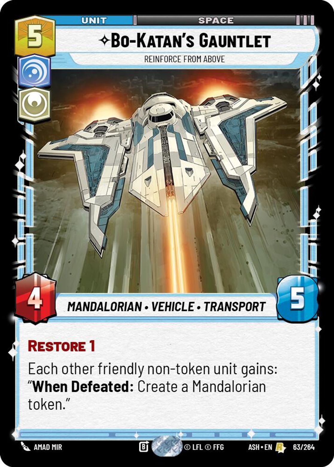 Bo-Katan's Gauntlet — Reinforce from Above #063/264 from Ashes of the Empire