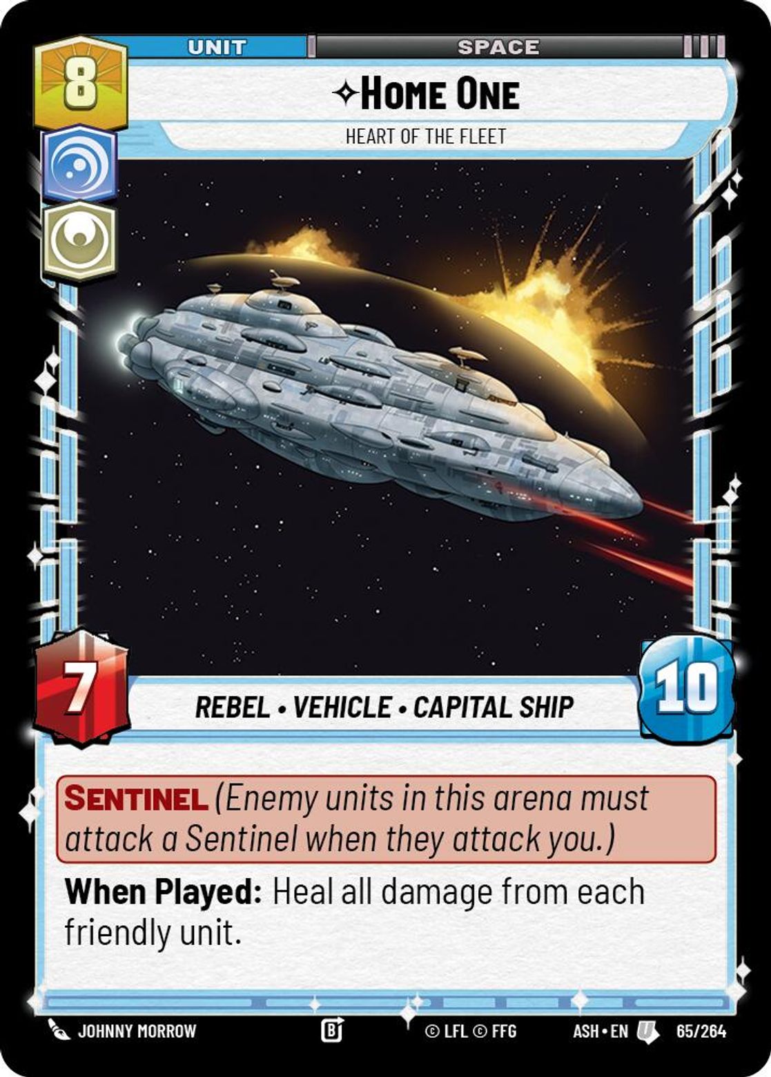 Home One — Heart of the Fleet #065/264 from Ashes of the Empire