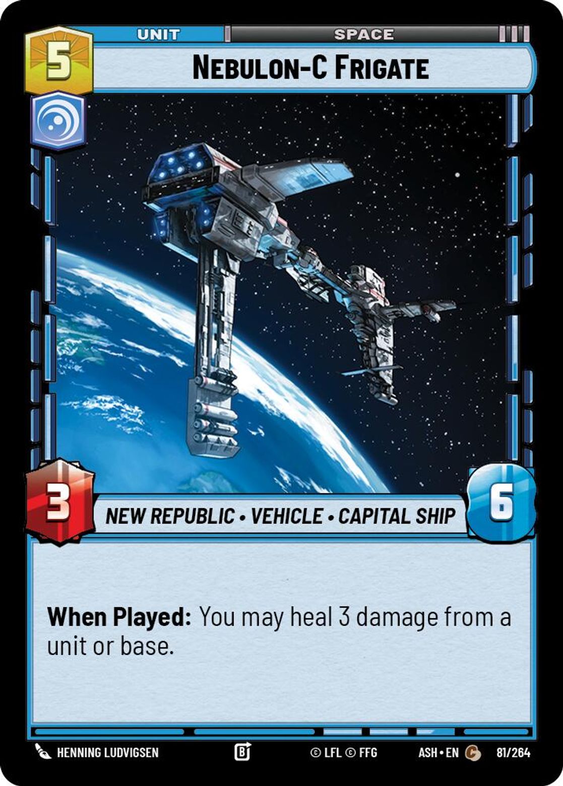 Nebulon-C Frigate #081/264 from Ashes of the Empire