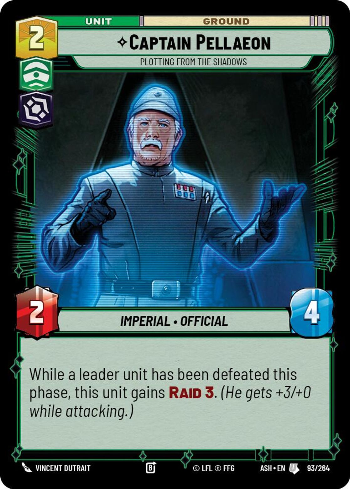 Captain Pellaeon — Plotting from the Shadows #093/264 from Ashes of the Empire